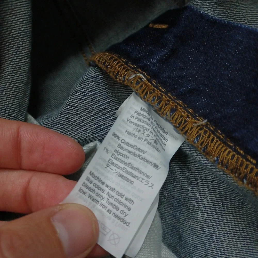 J Crew Pants Mens 33x32 Blue Denim Straight Preppy Casual Pockets